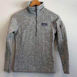 NEW Patagonia Better Sweater Women's Heathered Gray 1/4 Zip
